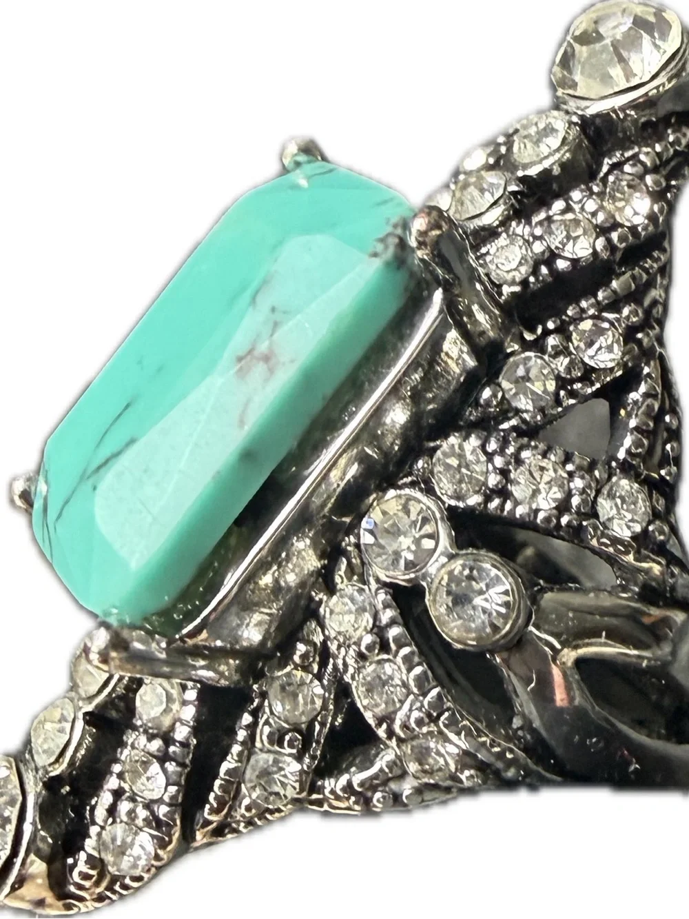 Retired Stella & Dot Turquoise Statement Cocktail Ring